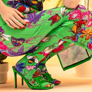The Birds & The Bees - long printed over the knee socks