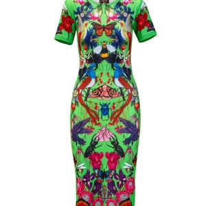 The Birds & The Bees green midi dress image 2