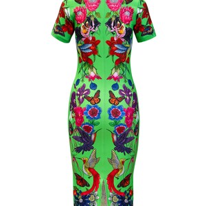 The Birds & The Bees green midi dress image 3