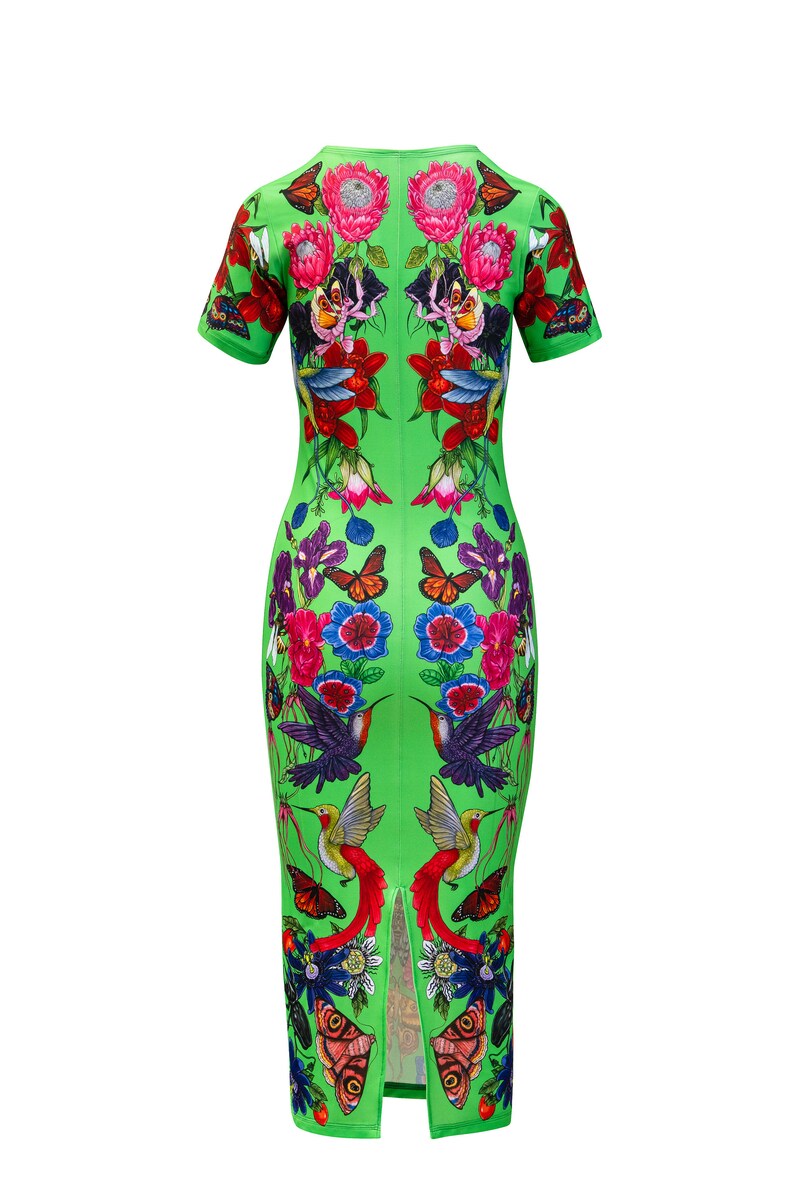 The Birds & The Bees green midi dress image 3