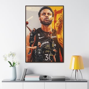 Póster de Steph Curry NBA Baloncesto Golden State Warriors Arte de pared
