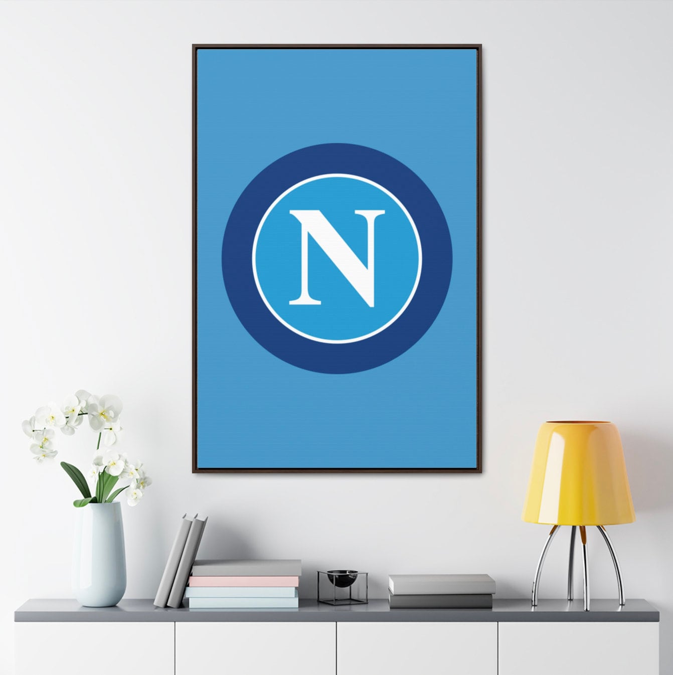 SSC Napoli Logo Poster Seria A Football Napoli ssc