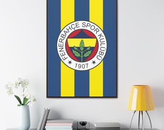 Fenerbahçe SK Logo Poster Süper Lig Football Wall Art