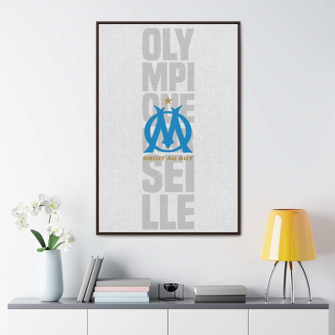 Poster OM Olympique De Marseille 1999 – Vintage, Rare (Blanc Pires...)
