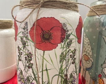 Light up jars and bottles