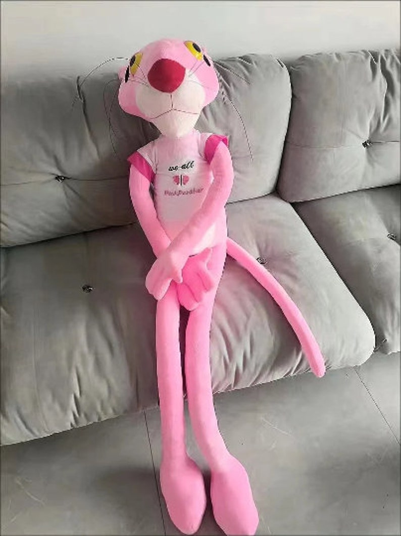 Big Pink Panther Plush Toy, Pink Panther Pinko Vintage Pink Panther ...