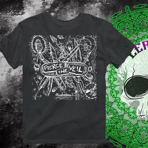 Vintage Style Pierce the Veil Shirt, Retro Band T-Shirt, Musik-Liebhaber-Geschenk, Fan-Kleidung