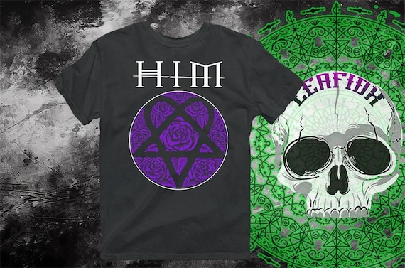 Vintage HIM Band Shirt Heartagram Tee Gothic Metal T shirt Rock Band Tee Rock Music Gift Etsy Canada