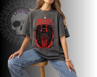 Camiseta de la banda Jinjer, camiseta gráfica de música metal