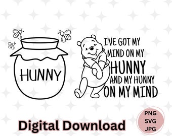 Winnie Couple Svg Png Instant Download Printable Design Direct Transfer File Sublimation