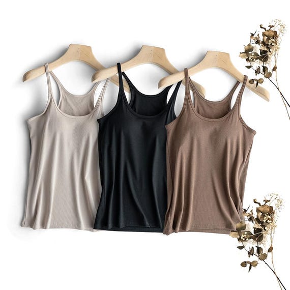 camisole tank top with built in bra