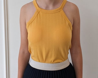 Halter Neck Casual Top with Built In Bra