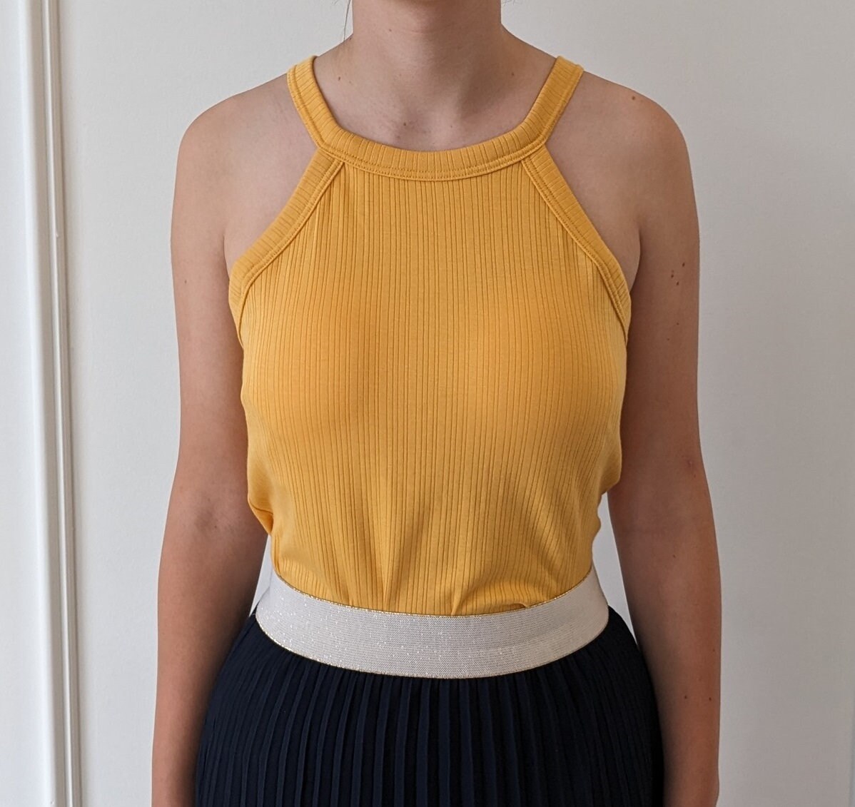 Halter Neck Casual Top With Built in Bra 