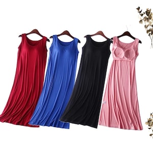Night gown with shelf bra hotsell