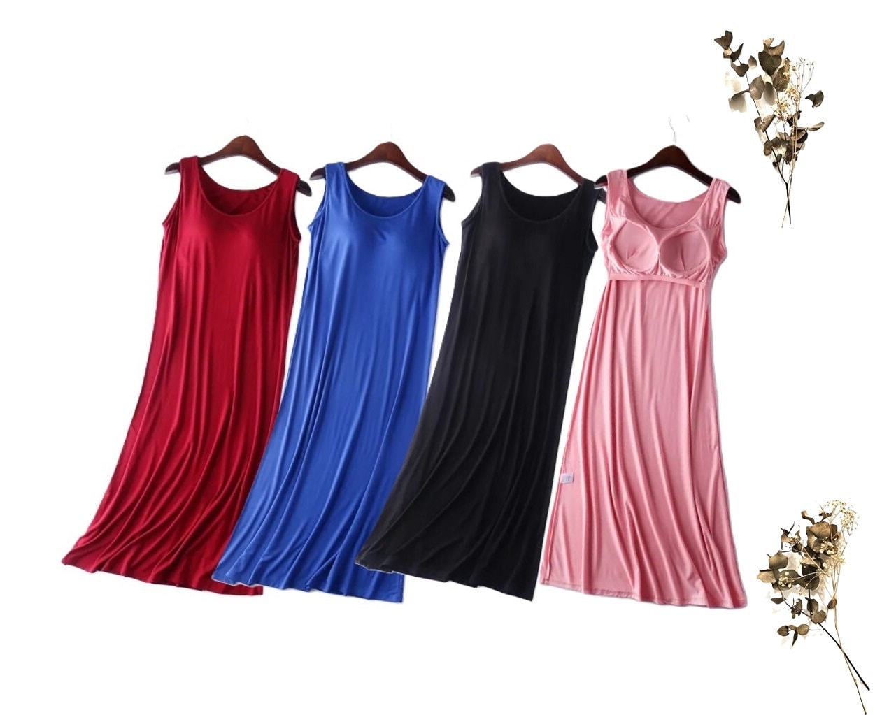 Nightdress Nightie With Built in Bra Loose With Built in Bra Etsy