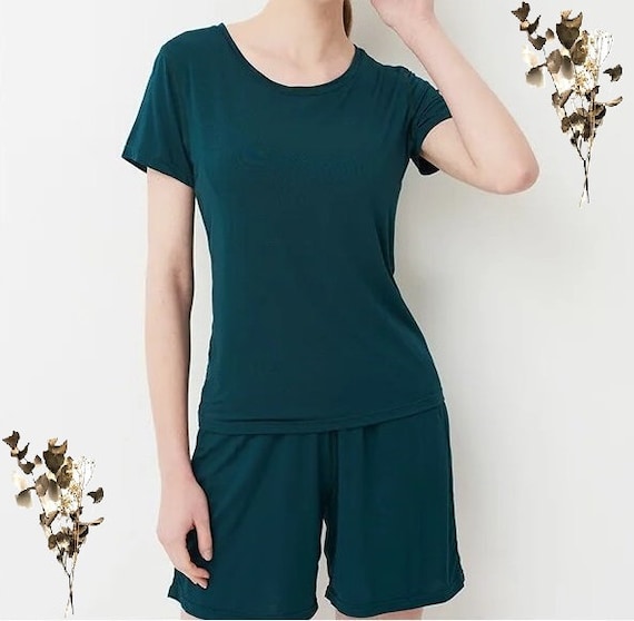 Pajama Pyjama Set With Built in Bra Etsy UK