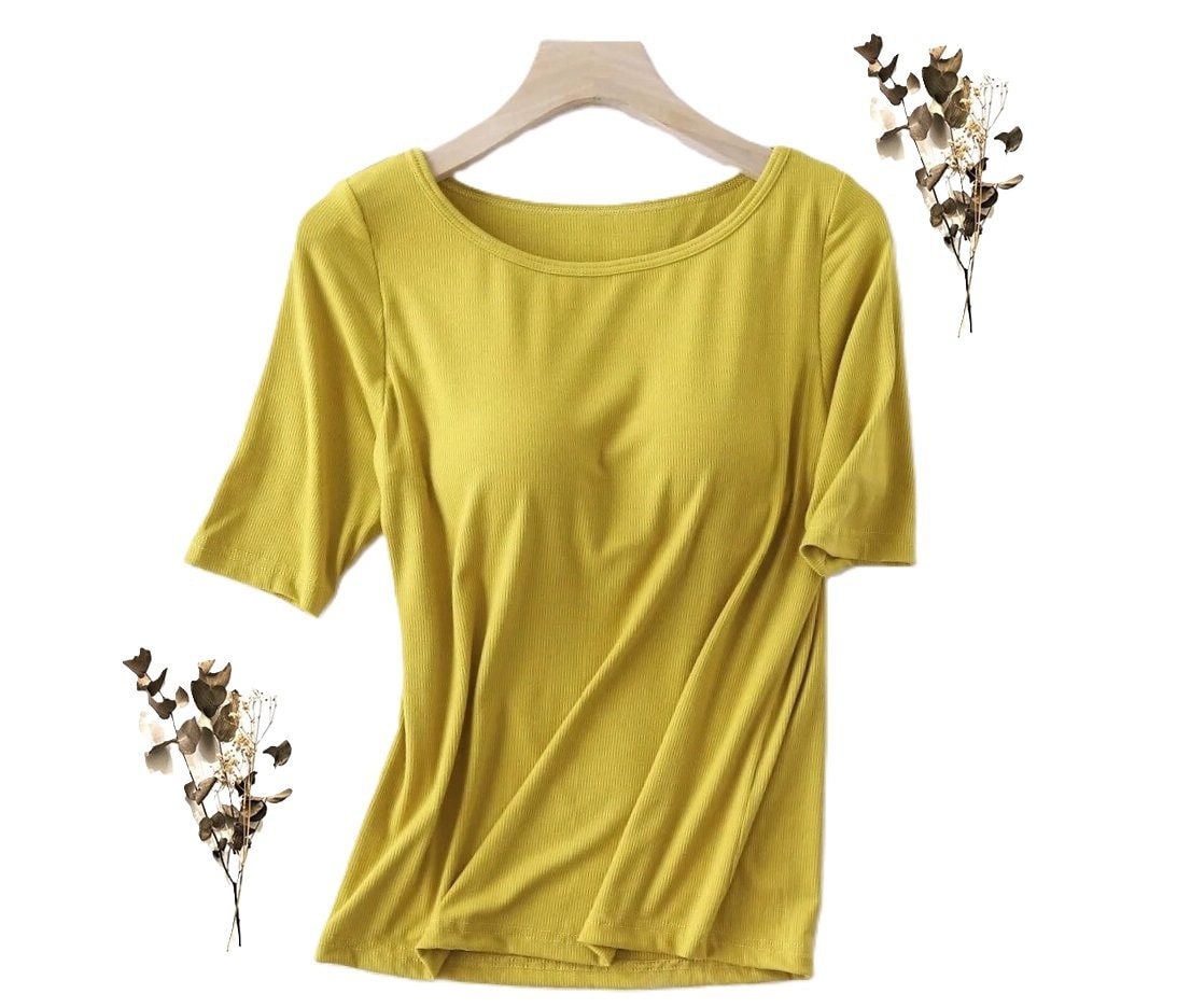 BRA T SHIRT KNIT / WHT main image 0