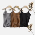 Cami Top with Built In Bra Padded Singlet