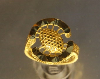 22K Solid Gold Turkish Filigree Ring | RAY601