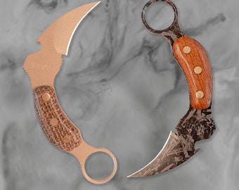 Bone Karambit Knife ( 100% Handmade)
