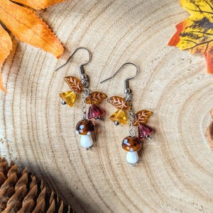 Pendientes de temporada con temática otoñal