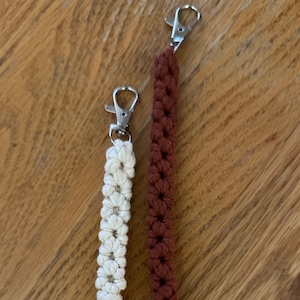 Keychains – Handmade Macramé Flower Knot Keychains - Stylish and Functional Accessories