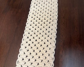 Macrame Table Runner | Handmade Home Decor  | Local Art | Coffee Table Decor