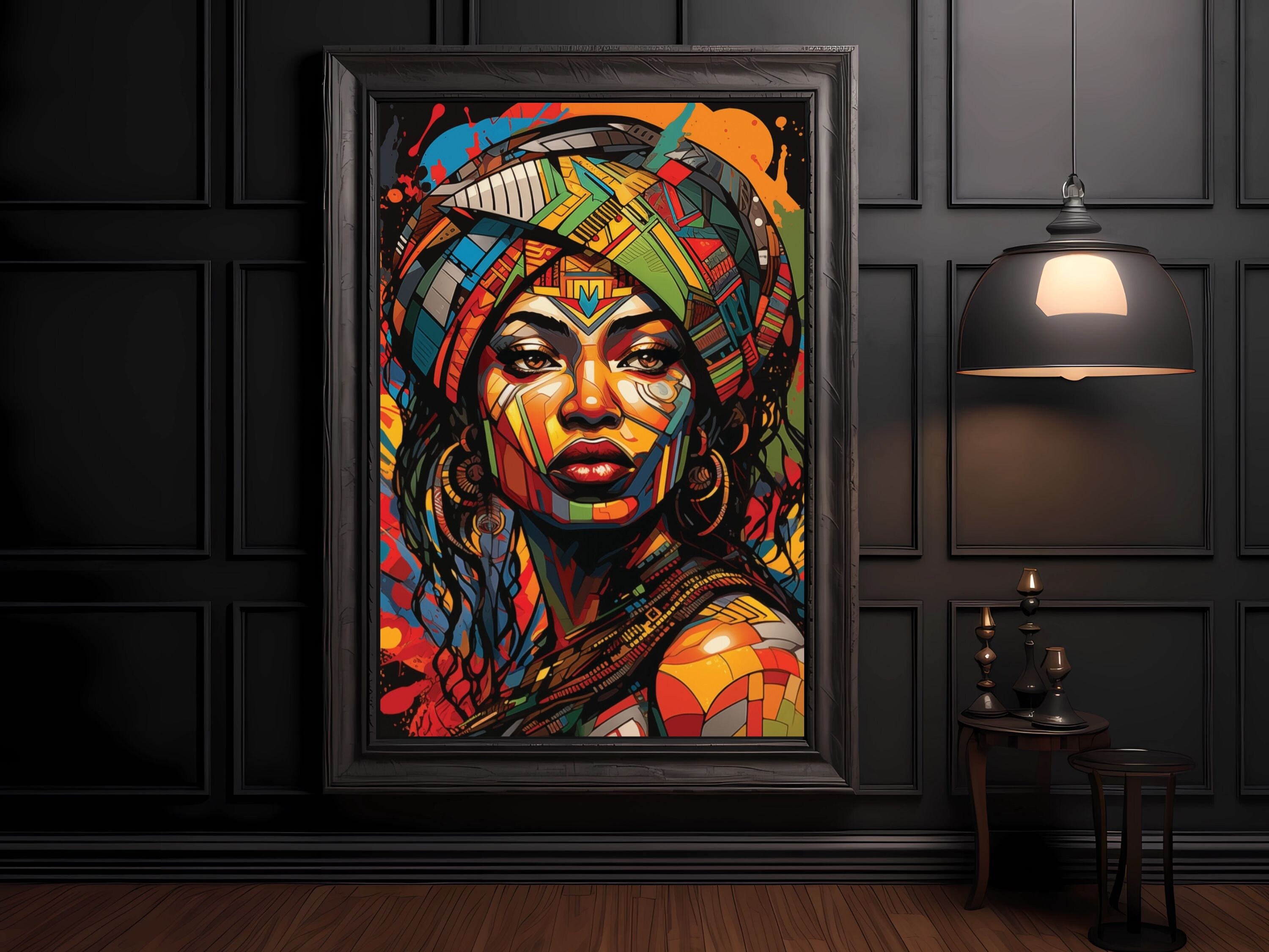 Graffiti Wall Art Funky Art Digital Download Stylish Woman Poster Etsy