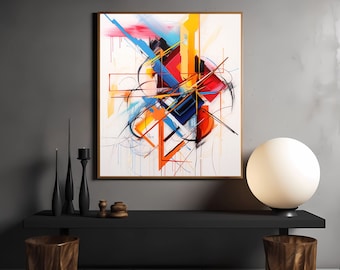 Abstract Graffiti Art Print: Modern Home Decor (Digital Download)