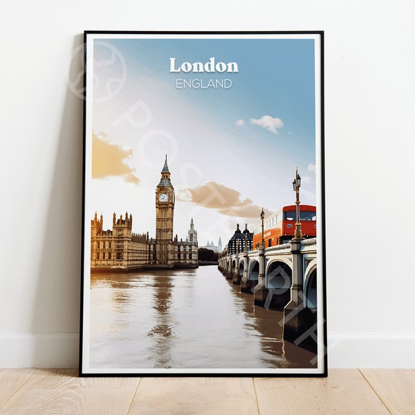 Affiche de voyage Londres, Affiche Angleterre