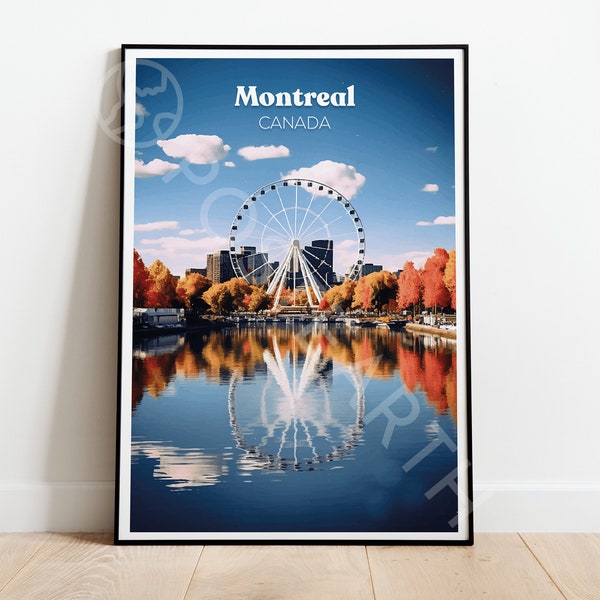 Affiche de voyage Montréal, Affiche Canada