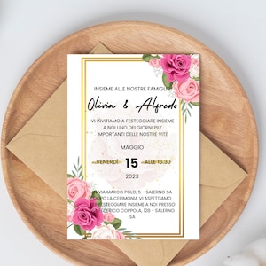 Invitation / participation for weddings and events