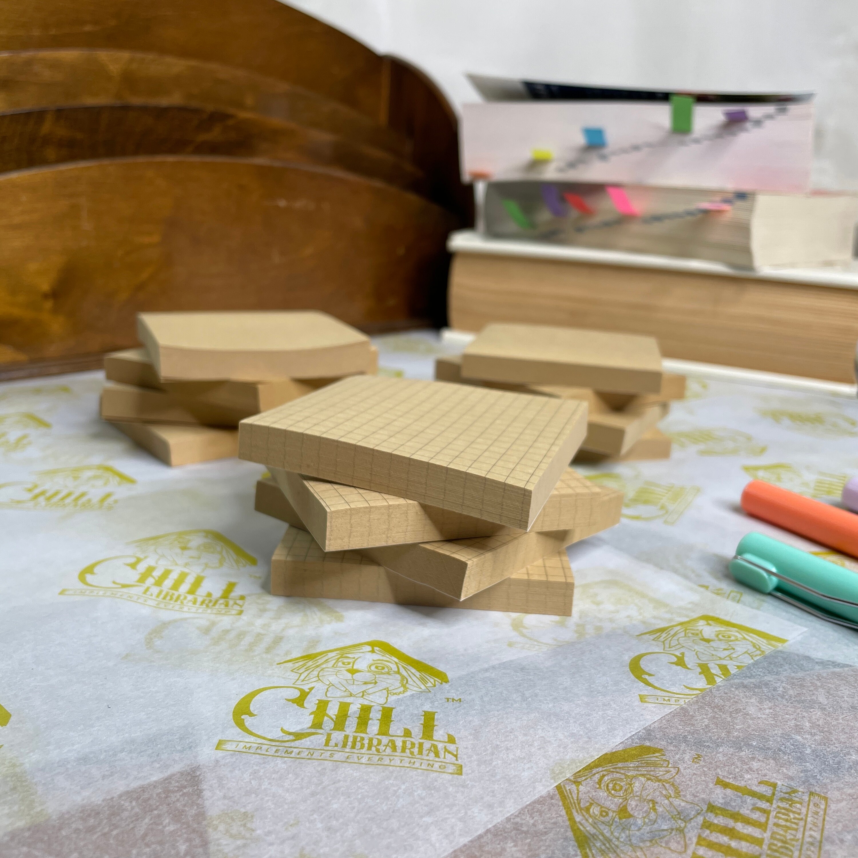 Rustic Sticky Note Brown Sticky Notes | Kraft Paper | Plain, Lined, or Squared Paper ...