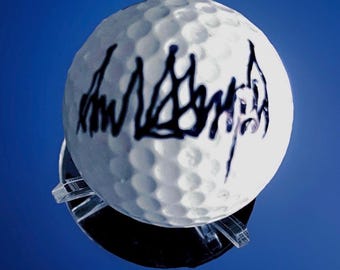 President Donald Trump autographed golf ball with COA