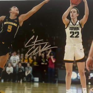 Caitlin Clark signed photo with COA
