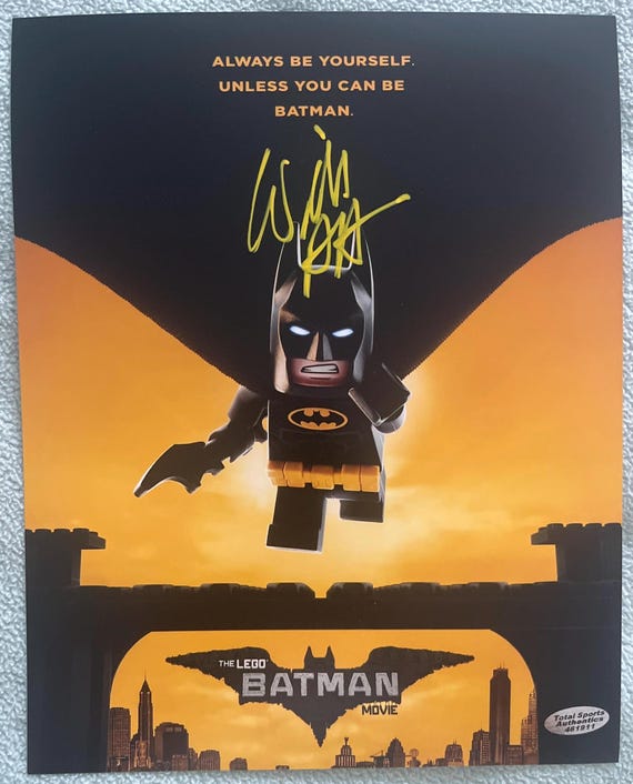 Lego Batman Movie Will Arnett Autograph Film Photo With COA