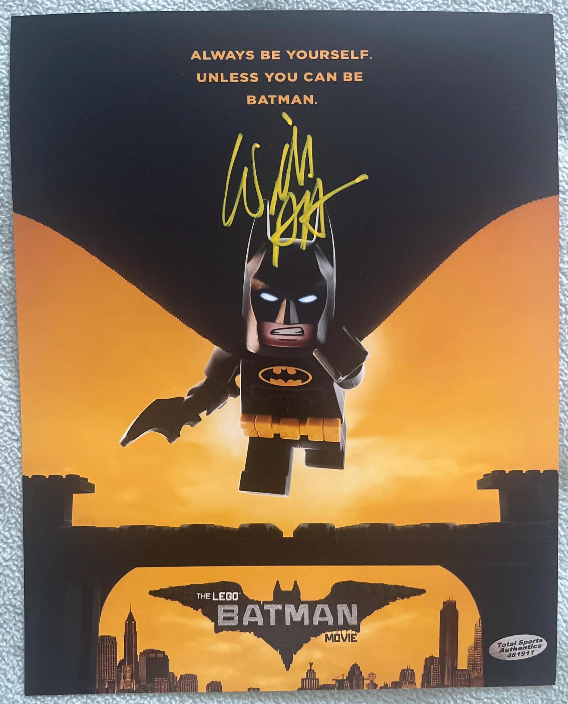 Lego Batman Movie Will Arnett Autograph Film Photo With COA