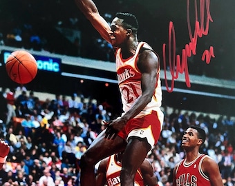 ドミニク・ウィルキンス #21 直筆サイン入り 8x10 NBA アトランタ