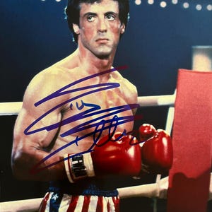 Sylvester Stallone signiertes „Rocky“ Photo mit COA