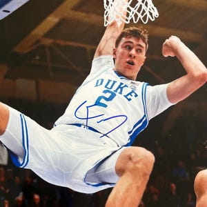 Cooper Flagg signed Duke photo with COA
