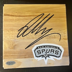 Victor Wembanyama San Antonio signed floor tiles with COA Halogram