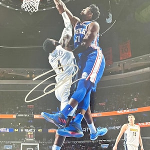 Joel Embiid Autographed photo with COA