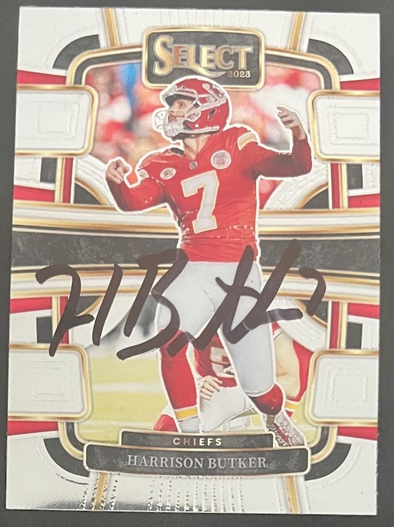 Harrison Butker Kansas Chiefs Kicker Hand Signed Panini Trading