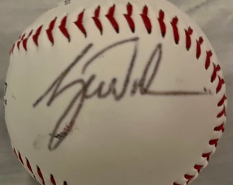 Tiger Woods signed baseball with Coa