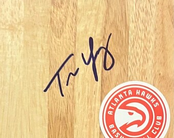 Trea Young handsignierte Hartholzbodenfliese mit COA