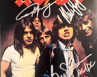 AC/DC rock band members autographed Photo with COA