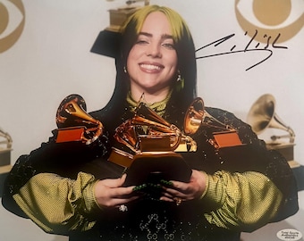 ビリー・アイリッシュ直筆サイン入り8x10インチ写真（鑑定書付き）