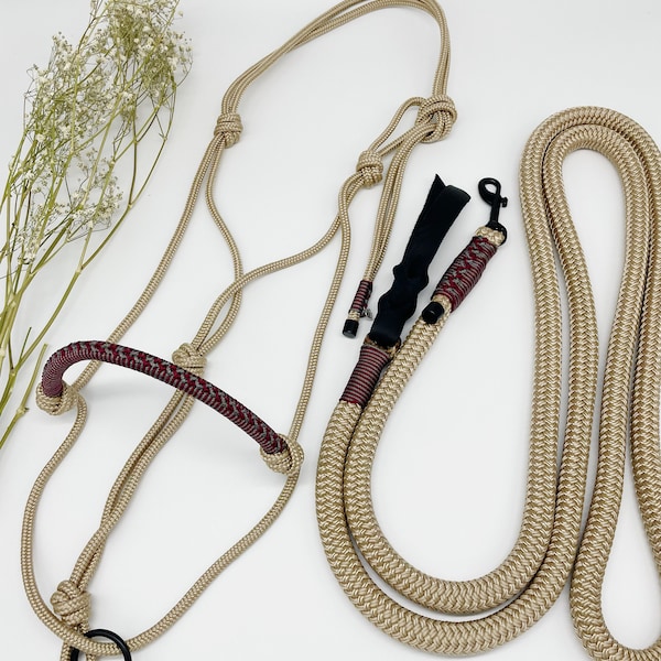 Knot halter - ground work rope - set BECO