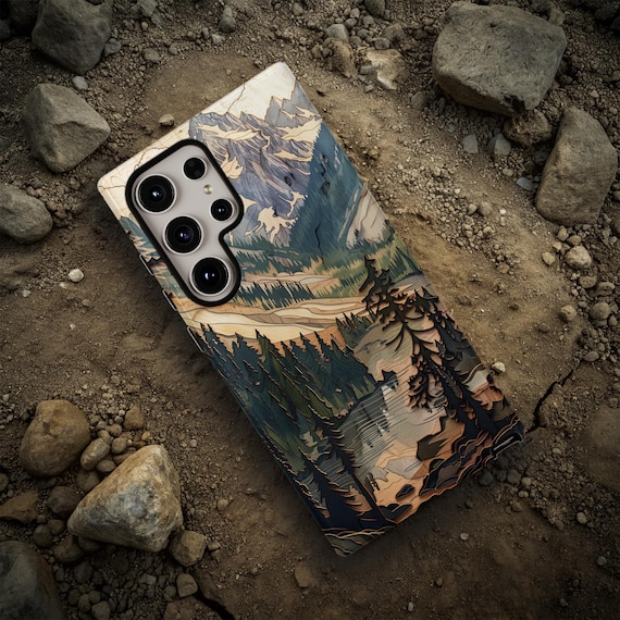 Wood Landscape Tough Phone Case, Nature Aesthetic