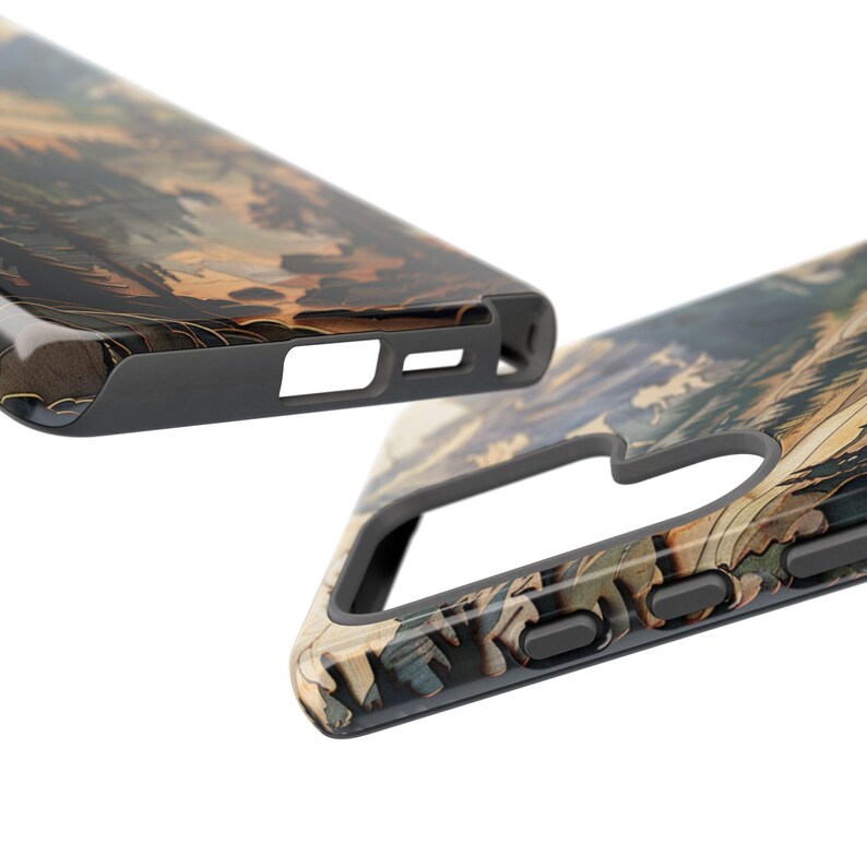 Woodland Landscape Tough Phone Case, Nature Art image 7
